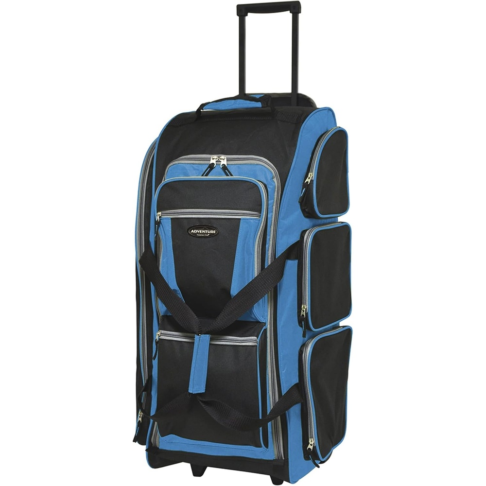 image:imageTravelers Club Xpedition 30 Inch MultiPocket Upright Rolling Duffel BagBlue