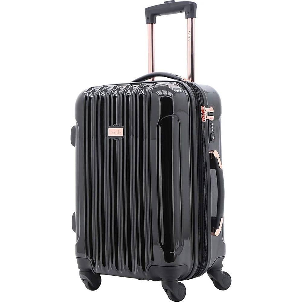 image:imagekensie 20 Alma CarryOn TSALock Spinner Luggage BlackBlack