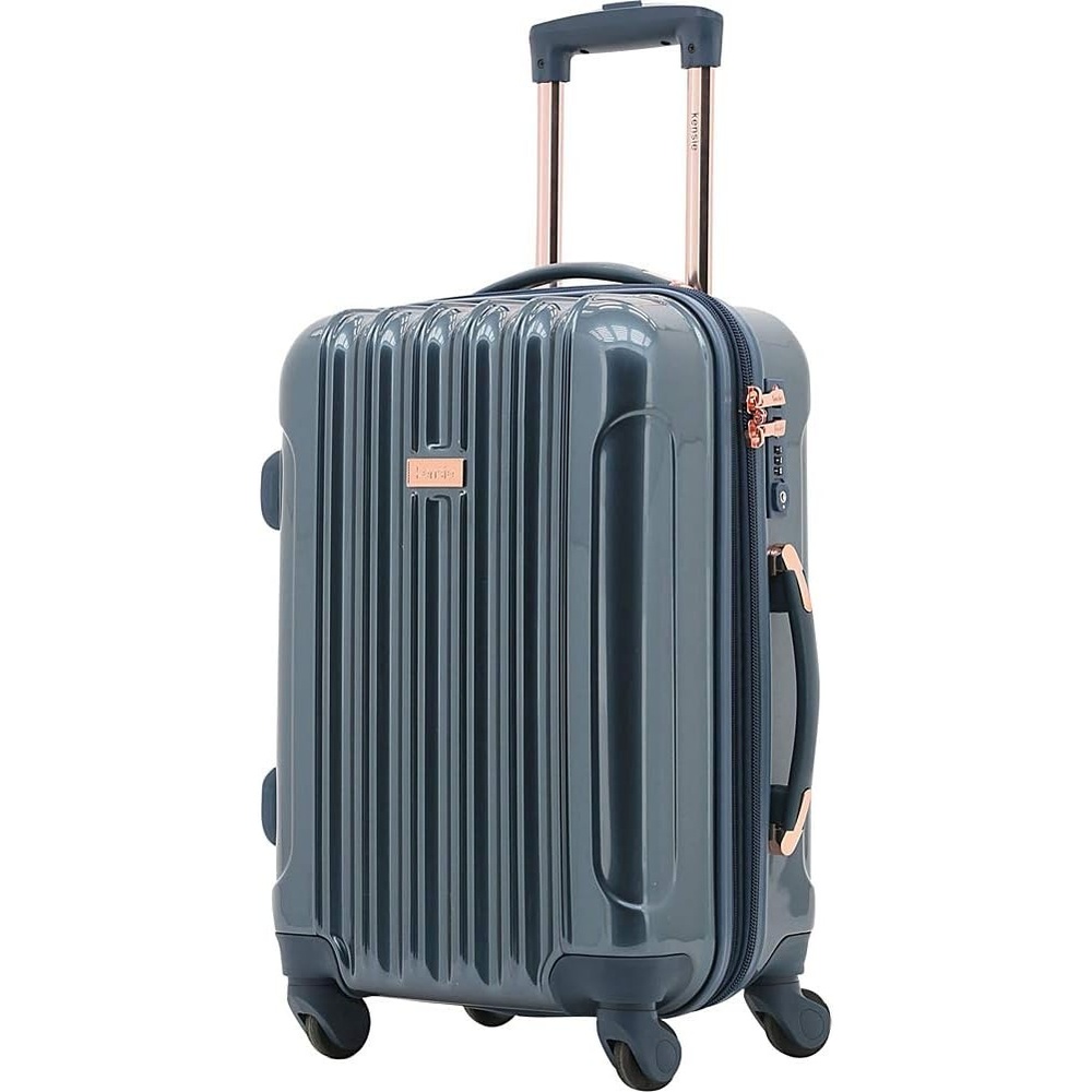 image:imagekensie 20 Alma CarryOn TSALock Spinner Luggage BlackMidnight Blue