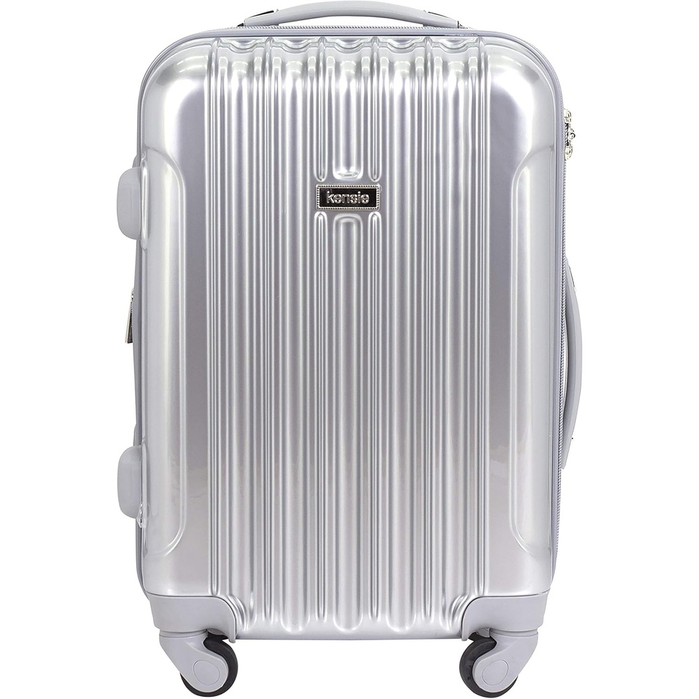 image:imagekensie 20 Alma CarryOn TSALock Spinner Luggage BlackSilver