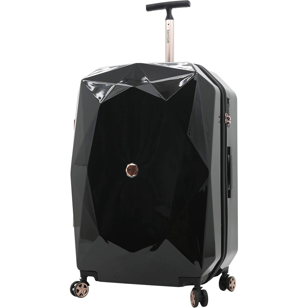 image:imagekensie Womens 2 Piece or 20 3D Gemstone Luggage Set Mint 2 PC 28Black