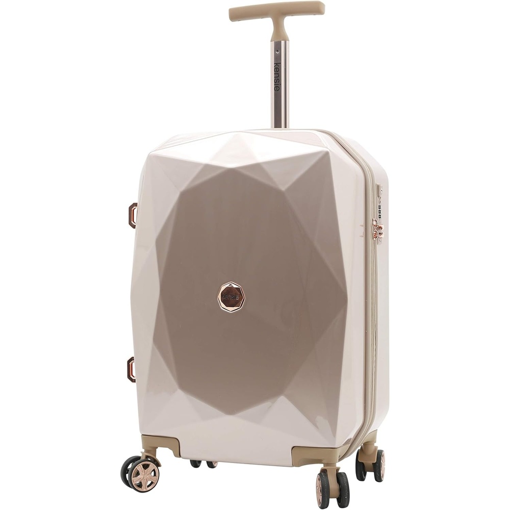 image:imagekensie Womens 2 Piece or 20 3D Gemstone Luggage Set Mint 2 PC 28Rose Gold