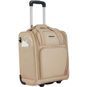 image:imageFrench Connection 16 Underseat CarryOn Luggage with USBUSBC Ports BlackToasted Almond