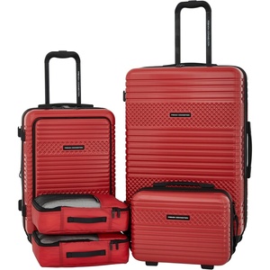 image:imageFrench Connection 5 Piece Mersai Luggage Travel Set Warm TruffleCayenne