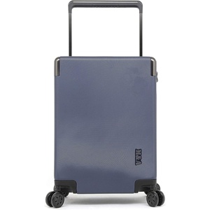 image:imageMampA Lakeside Wide Trolley Spinner Luggage with TSALock Silver 20 Inch CarryOnNavy Blue