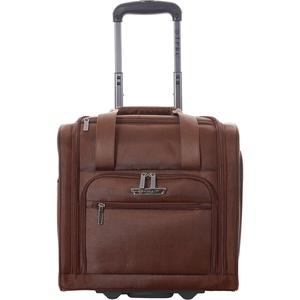 image:imageTPRC 15 Underseat CarryOn Luggage Airline Approved Personal Item with USB Charging Port PurpleBrown