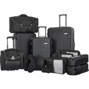 image:imageTravelers Club 14 Piece Riddock Luggage and Travel Accessories Set Navy BlueBlack