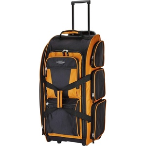 image:imageTravelers Club Xpedition 30 Inch MultiPocket Upright Rolling Duffel BagBurnt Orange