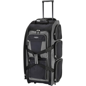 image:imageTravelers Club Xpedition 30 Inch MultiPocket Upright Rolling Duffel BagCharcoal Grey