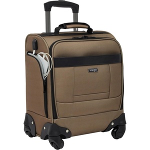 image:imageWrangler 17 Underseat Spinner CarryOn Luggage CharcoalMocha