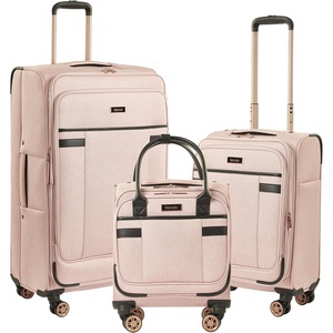 image:imagekensie Hudson Softside 3Piece Spinner Luggage Set Heather GrayRose