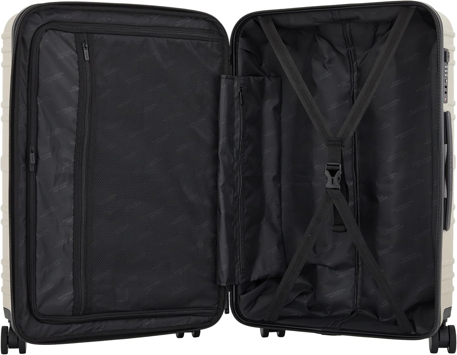 image:imageSCOTCH amp SODA Rotterdam Expandable Hardside Luggage Travertine 3 Piece SetTravertine