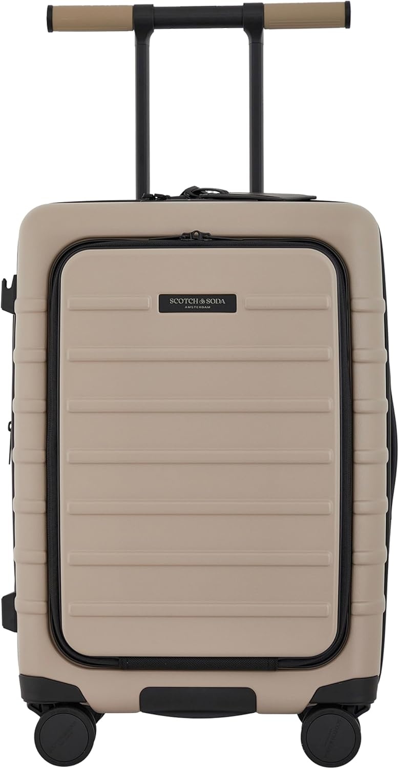 image:imageScotch amp Soda Tilburg Luggage Heritage Blue 24Inch Wide Trunk CheckInPebble
