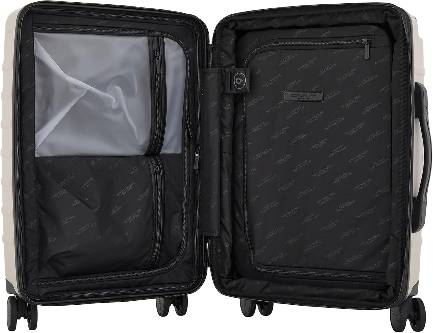 image:imageScotch amp Soda Tilburg Luggage Heritage Blue 24Inch Wide Trunk CheckInPebble