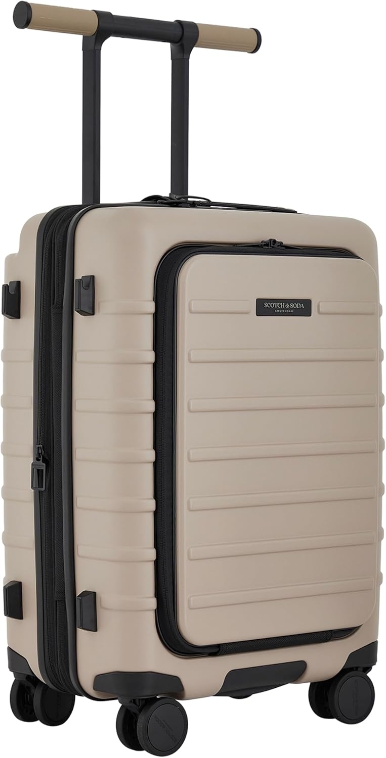 image:imageScotch amp Soda Tilburg Luggage Heritage Blue 24Inch Wide Trunk CheckInPebble