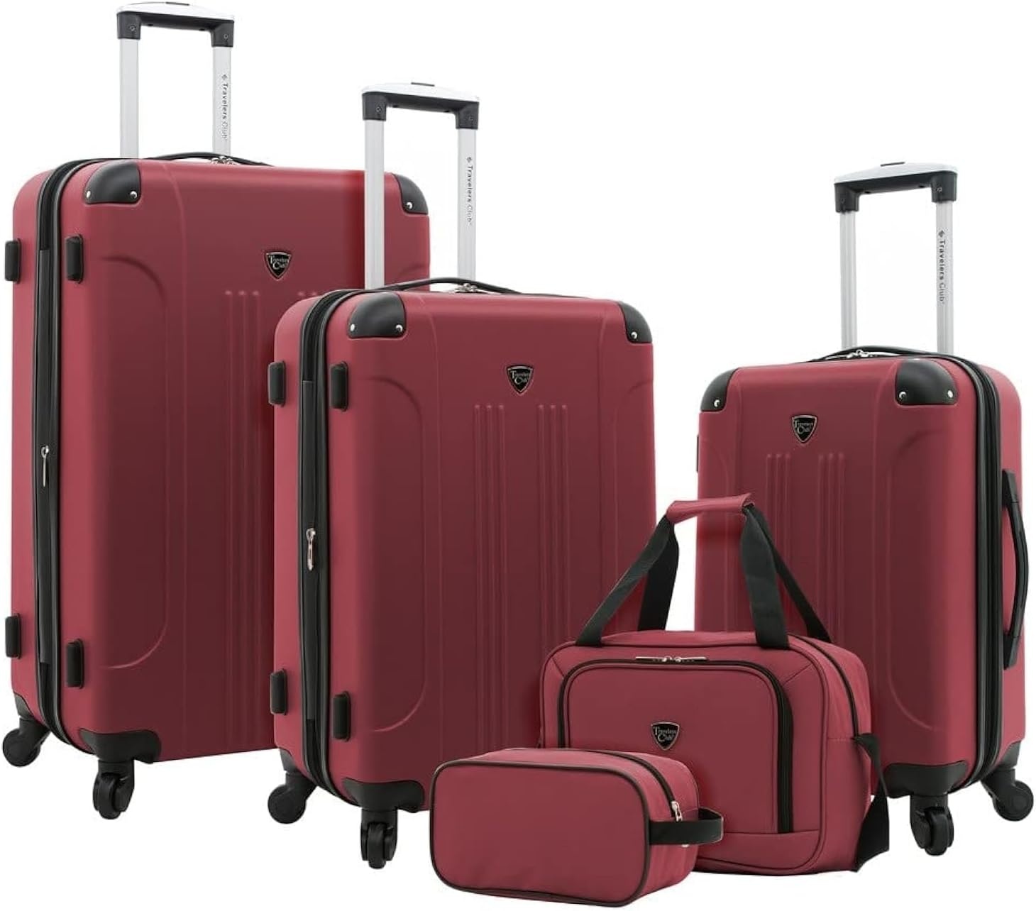 image:imageTravelers Club Chicago Hardside Expandable Spinner Luggage Apple Butter 5 Piece SetApple Butter