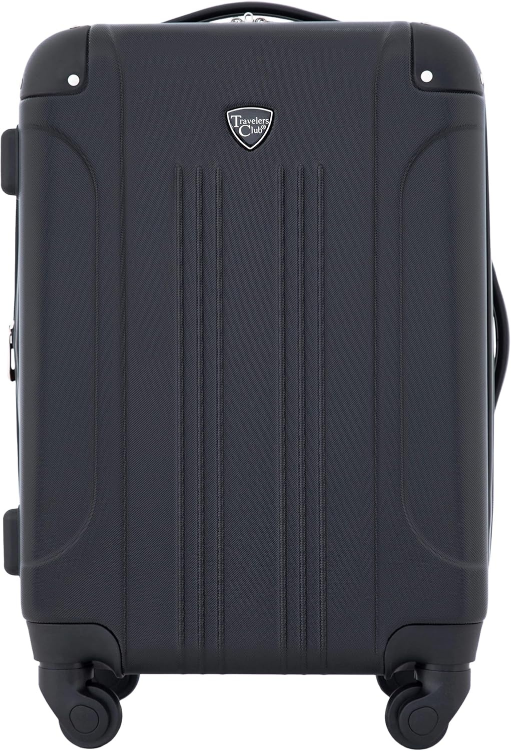 image:imageTravelers Club Chicago Hardside Expandable Spinner Luggage Apple Butter 5 Piece SetBlack