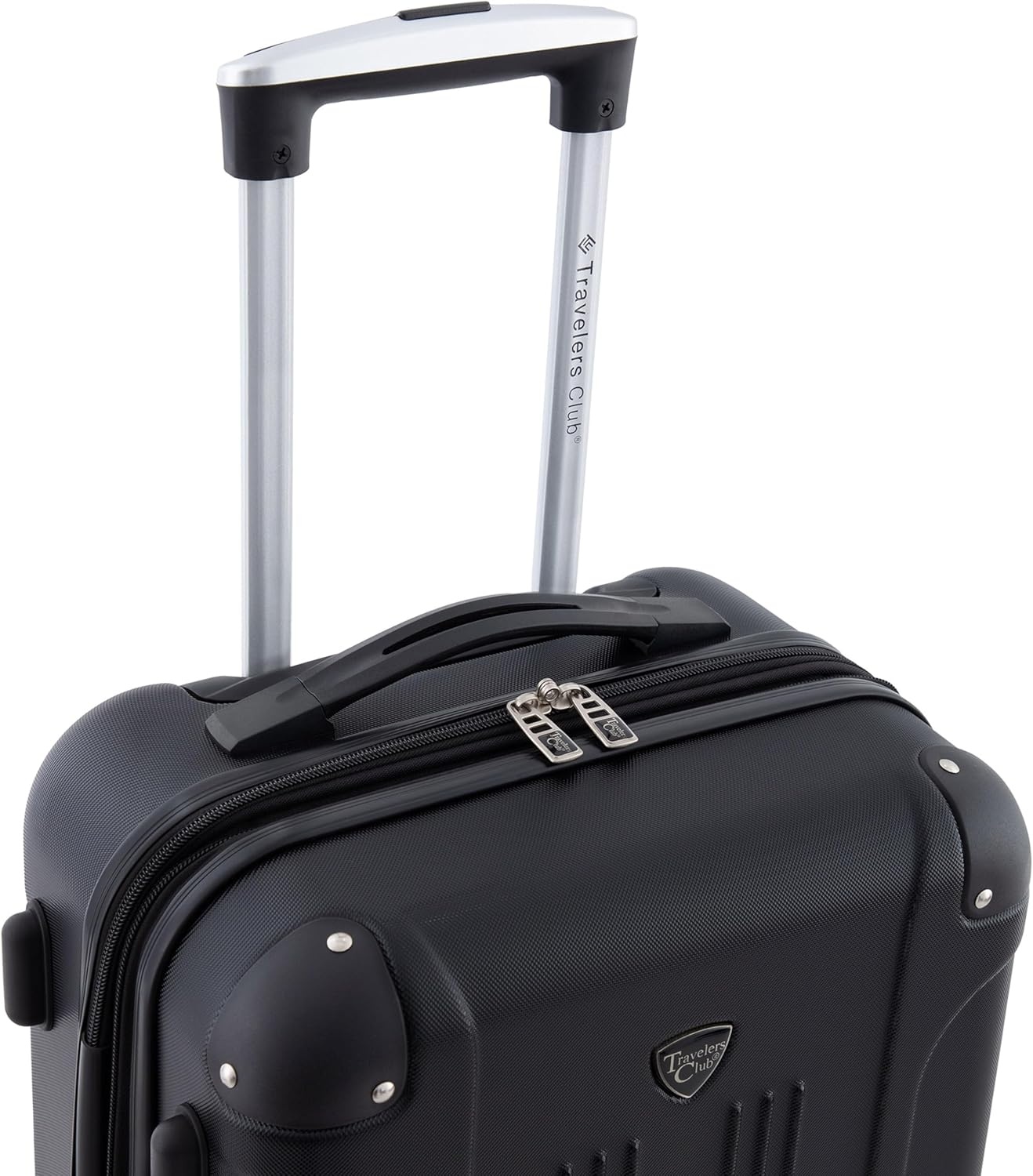 image:imageTravelers Club Chicago Hardside Expandable Spinner Luggage Apple Butter 5 Piece SetBlack