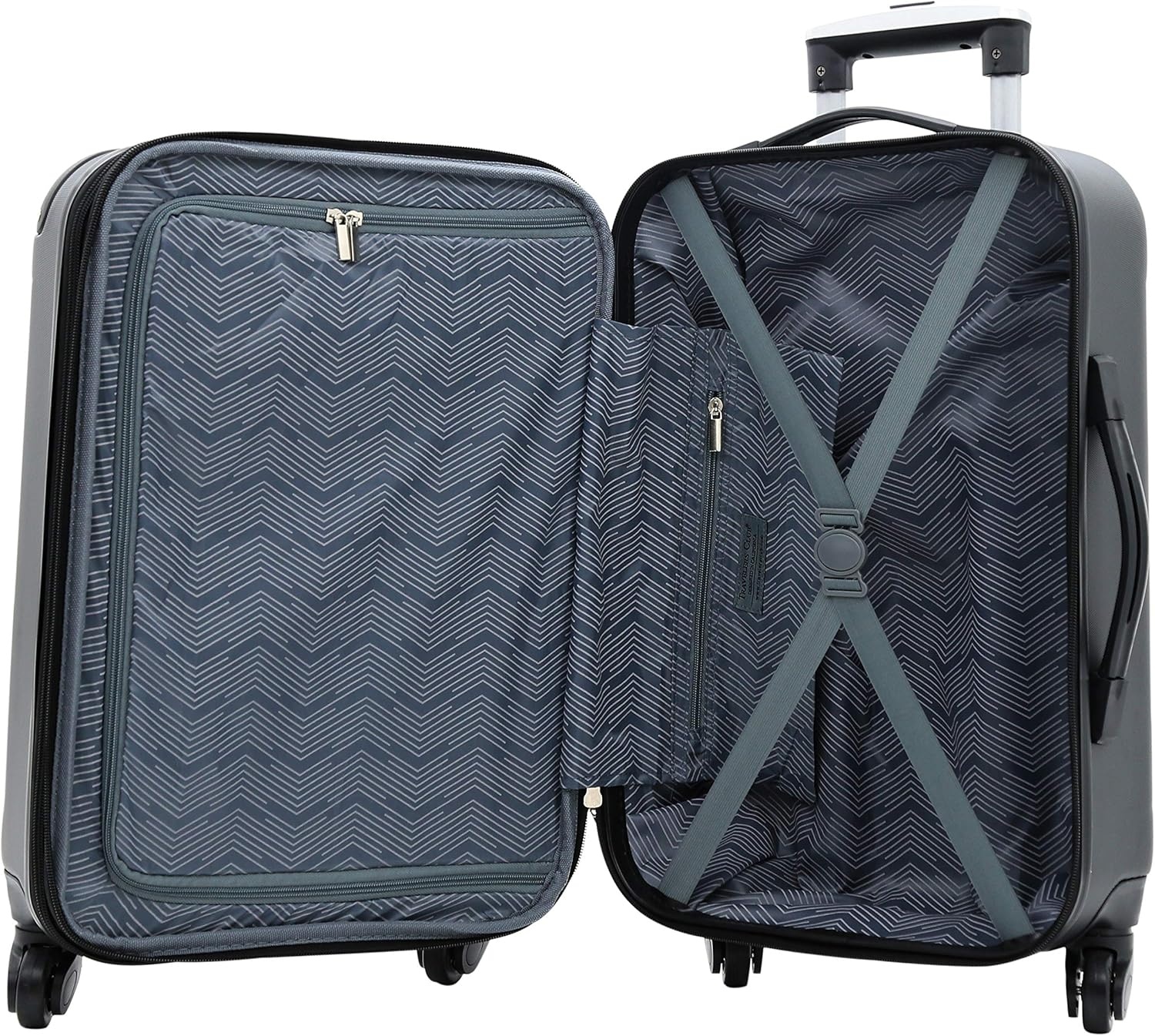 image:imageTravelers Club Chicago Hardside Expandable Spinner Luggage Apple Butter 5 Piece SetBlack
