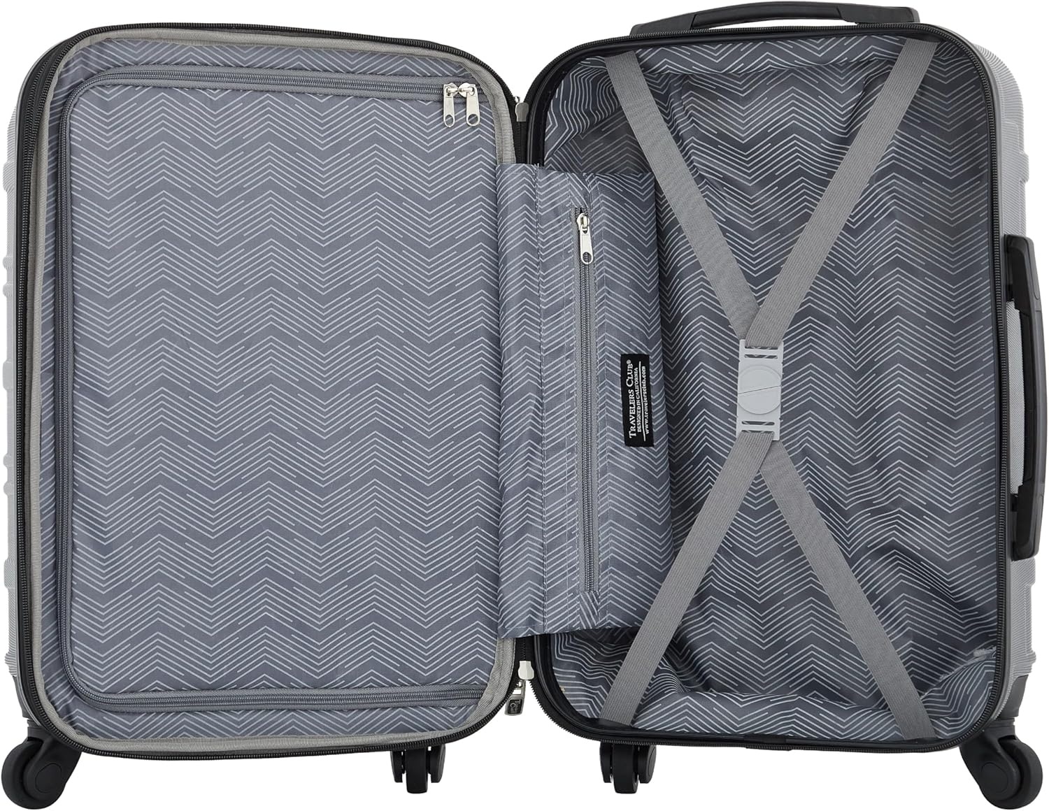 image:imageTravelers Club Chicago Hardside Expandable Spinner Luggage Apple Butter 5 Piece SetBlackened Pearl
