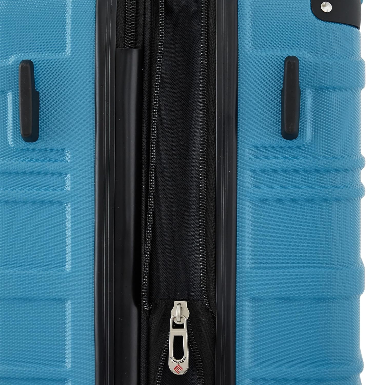 image:imageTravelers Club Chicago Hardside Expandable Spinner Luggage Apple Butter 5 Piece SetBlue Moon