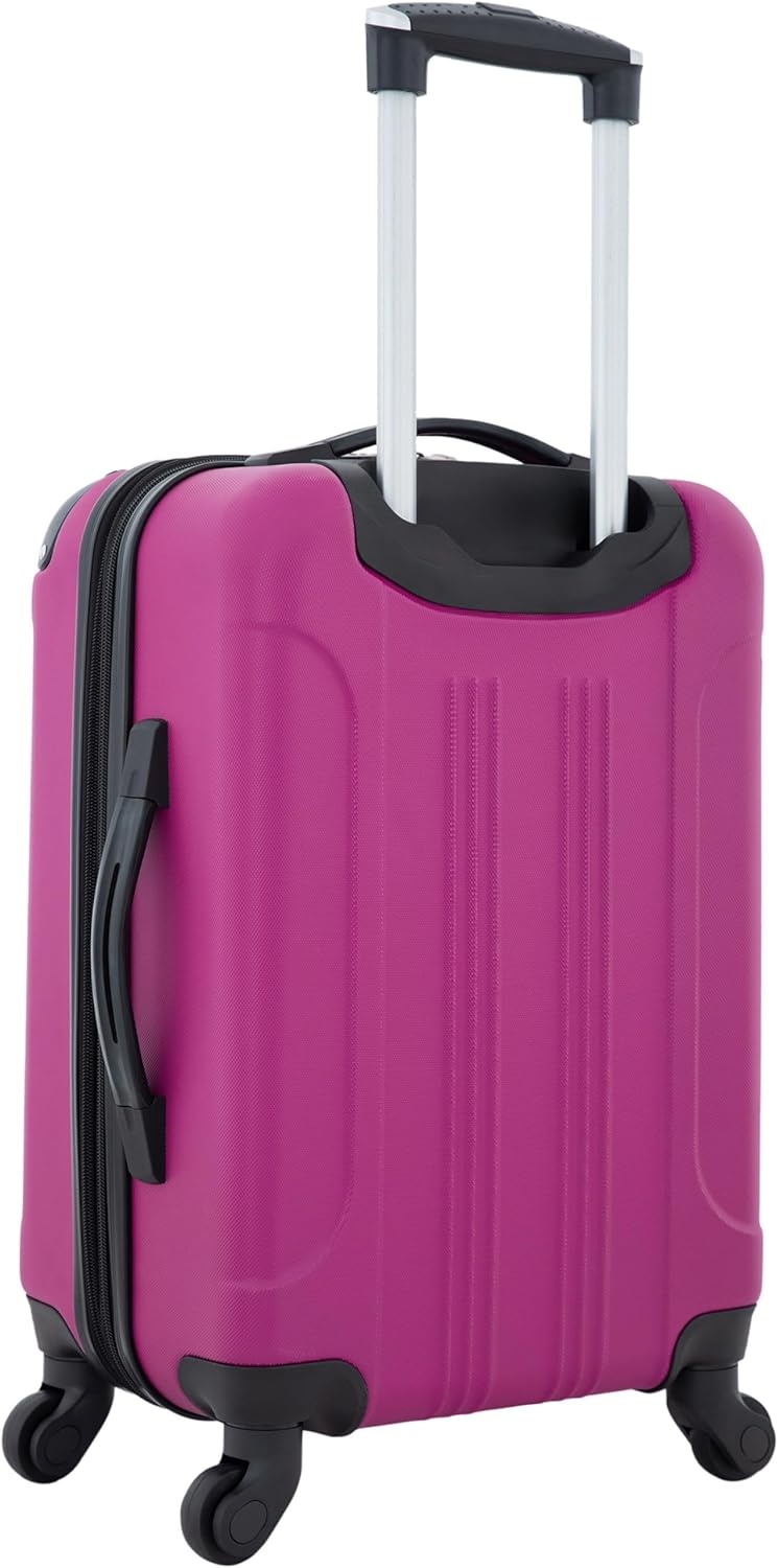 image:imageTravelers Club Chicago Hardside Expandable Spinner Luggage Apple Butter 5 Piece SetFuchsia