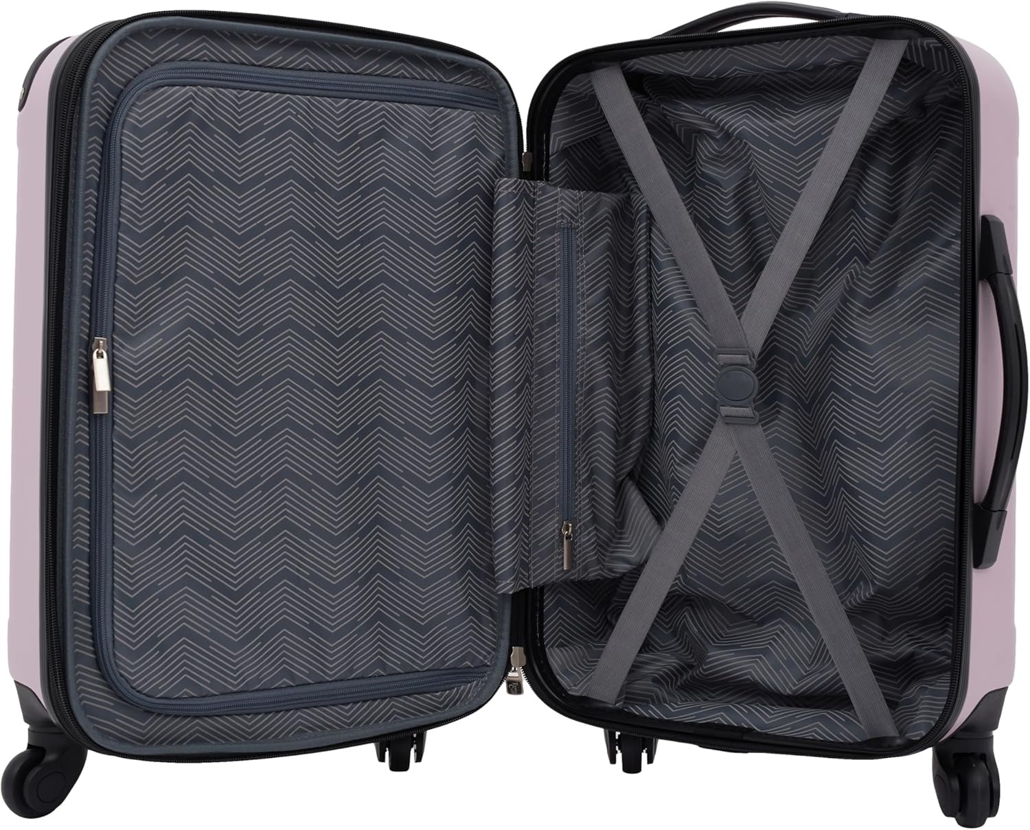 image:imageTravelers Club Chicago Hardside Expandable Spinner Luggage Apple Butter 5 Piece SetLilac