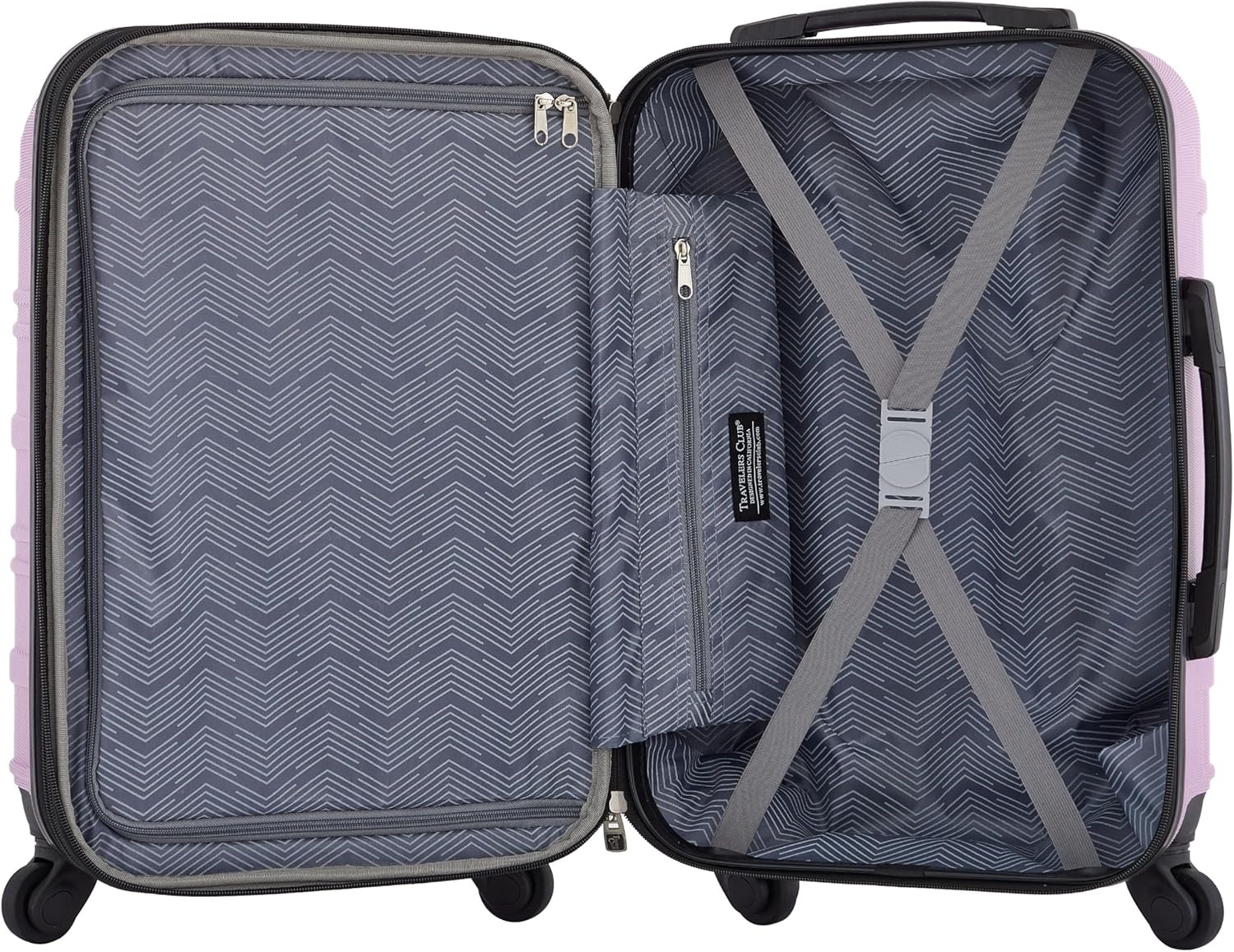 image:imageTravelers Club Chicago Hardside Expandable Spinner Luggage Apple Butter 5 Piece SetMulberry