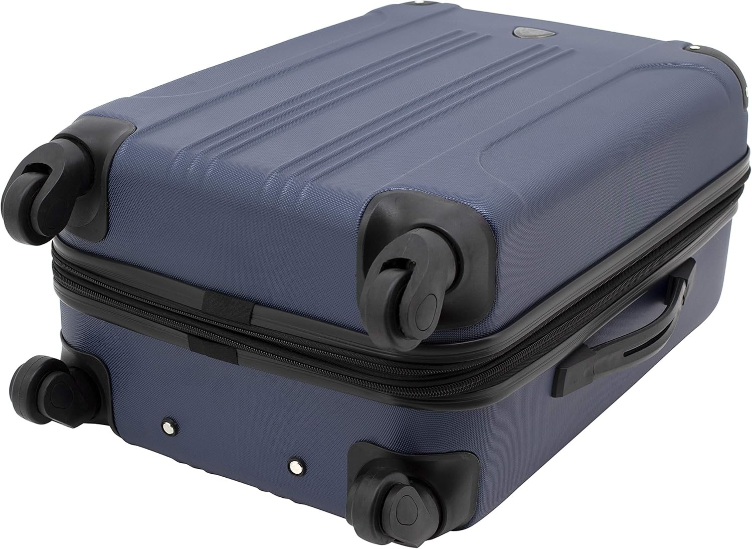 image:imageTravelers Club Chicago Hardside Expandable Spinner Luggage Apple Butter 5 Piece SetNavy Blue