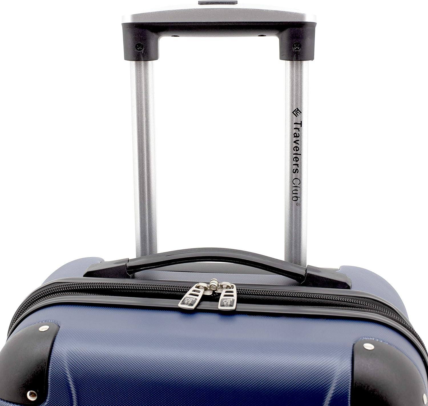 image:imageTravelers Club Chicago Hardside Expandable Spinner Luggage Apple Butter 5 Piece SetNavy Blue