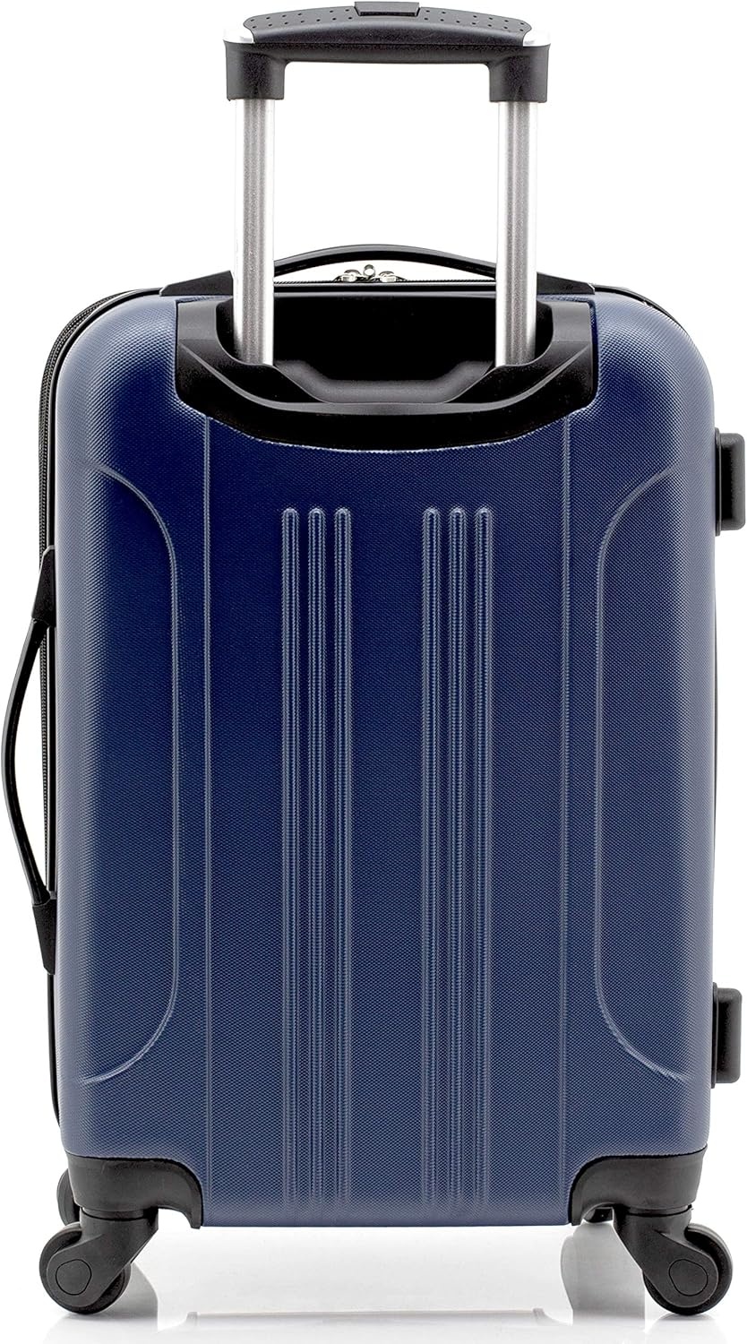image:imageTravelers Club Chicago Hardside Expandable Spinner Luggage Apple Butter 5 Piece SetNavy Blue