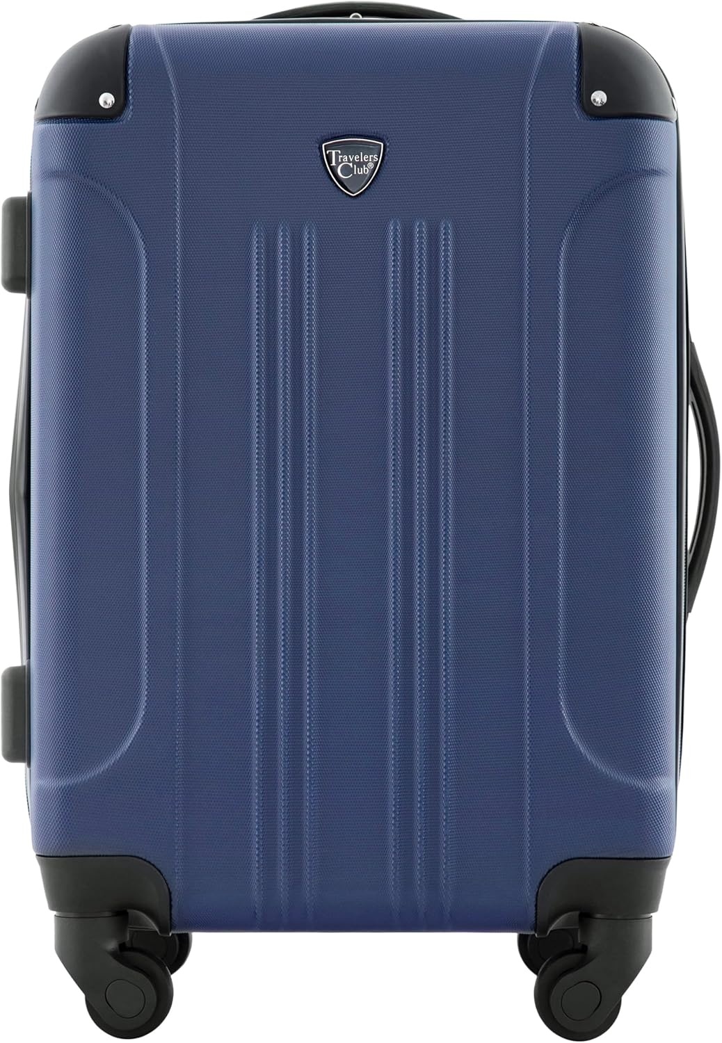 image:imageTravelers Club Chicago Hardside Expandable Spinner Luggage Apple Butter 5 Piece SetNavy Blue
