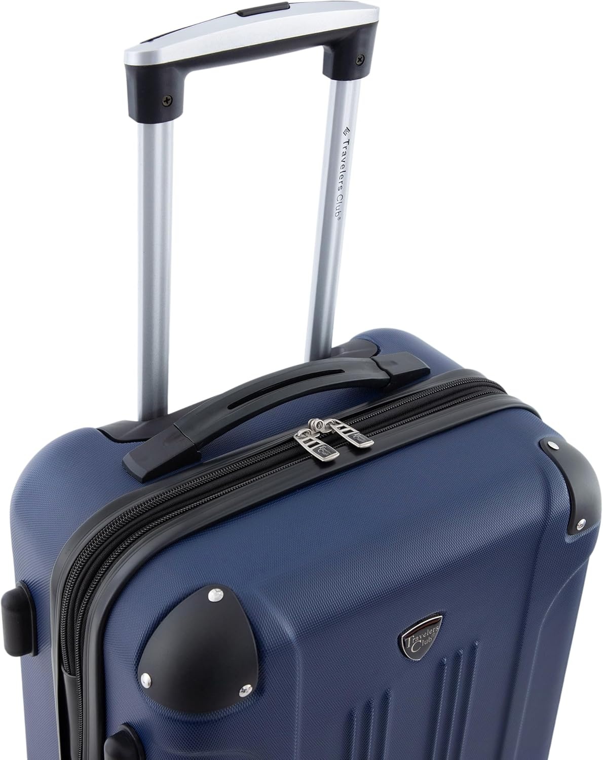 image:imageTravelers Club Chicago Hardside Expandable Spinner Luggage Apple Butter 5 Piece SetNavy Blue