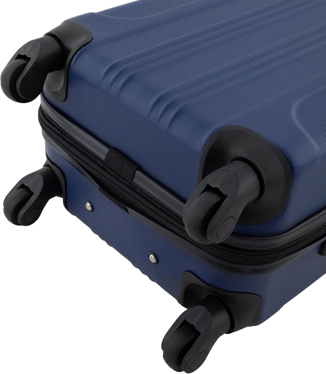 image:imageTravelers Club Chicago Hardside Expandable Spinner Luggage Apple Butter 5 Piece SetNavy Blue