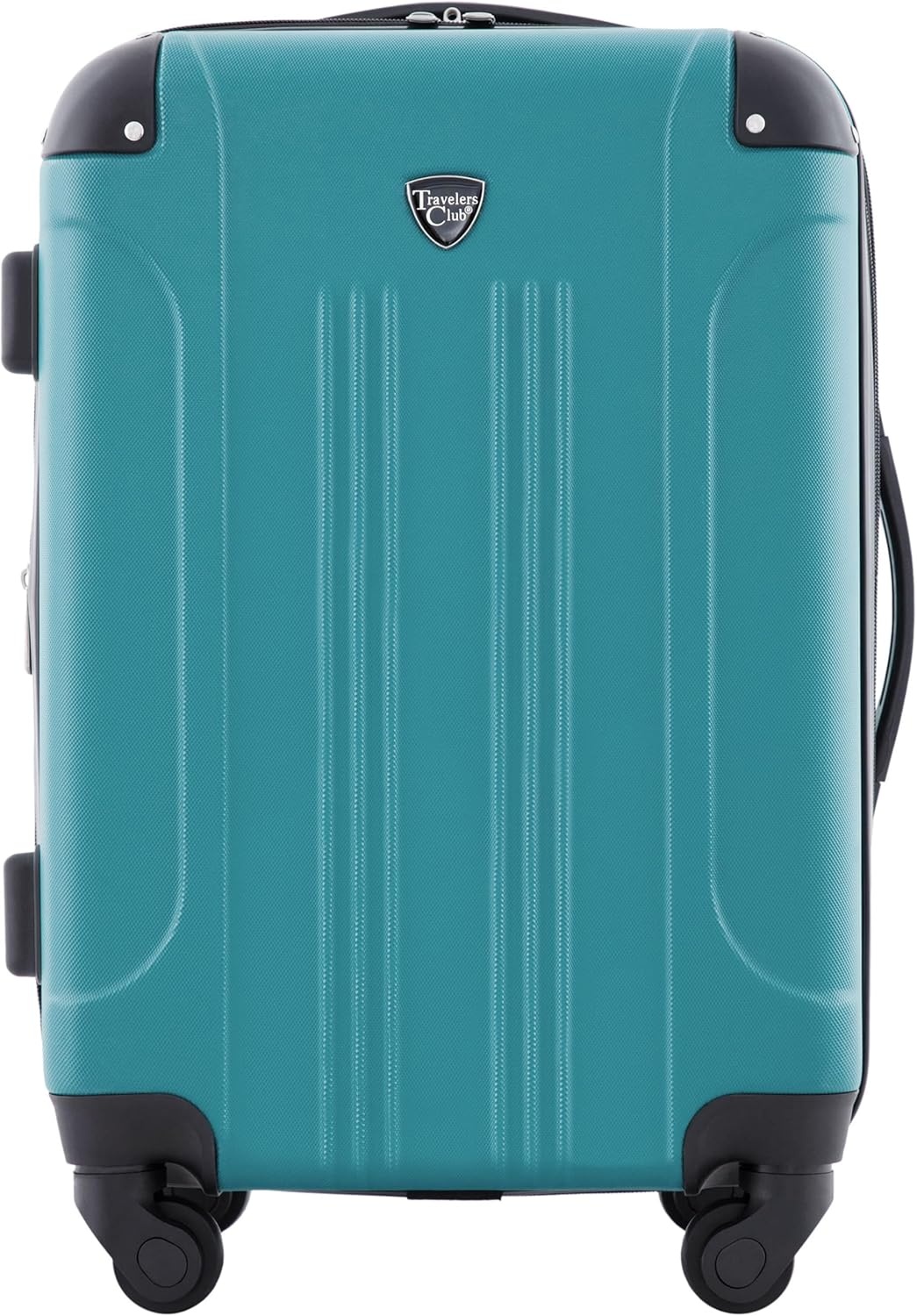 image:imageTravelers Club Chicago Hardside Expandable Spinner Luggage Apple Butter 5 Piece SetTeal