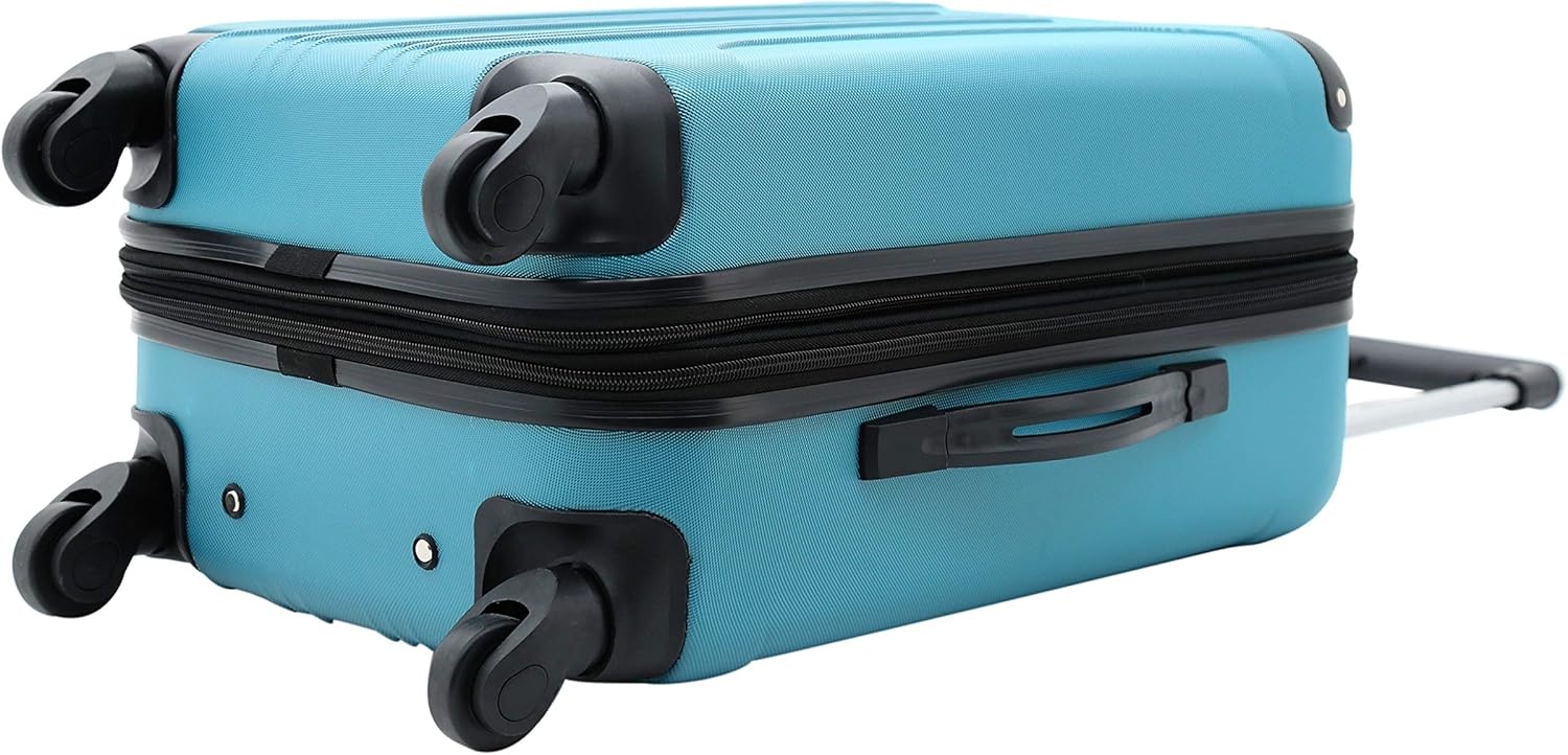 image:imageTravelers Club Chicago Hardside Expandable Spinner Luggage Apple Butter 5 Piece SetTeal