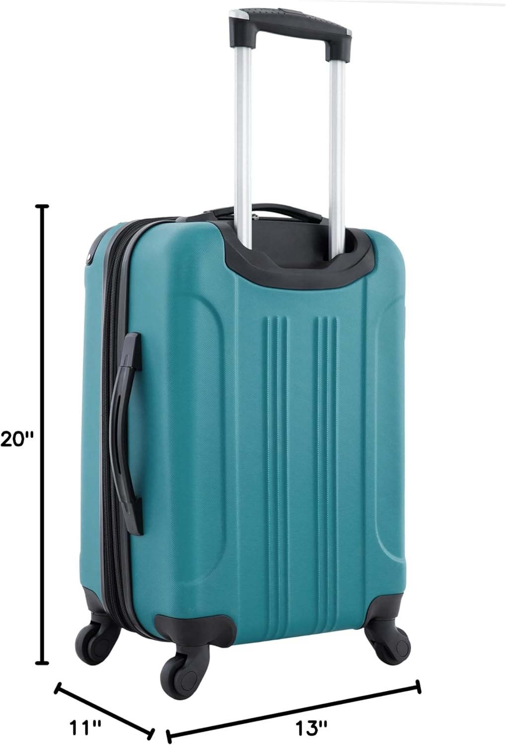 image:imageTravelers Club Chicago Hardside Expandable Spinner Luggage Apple Butter 5 Piece SetTeal