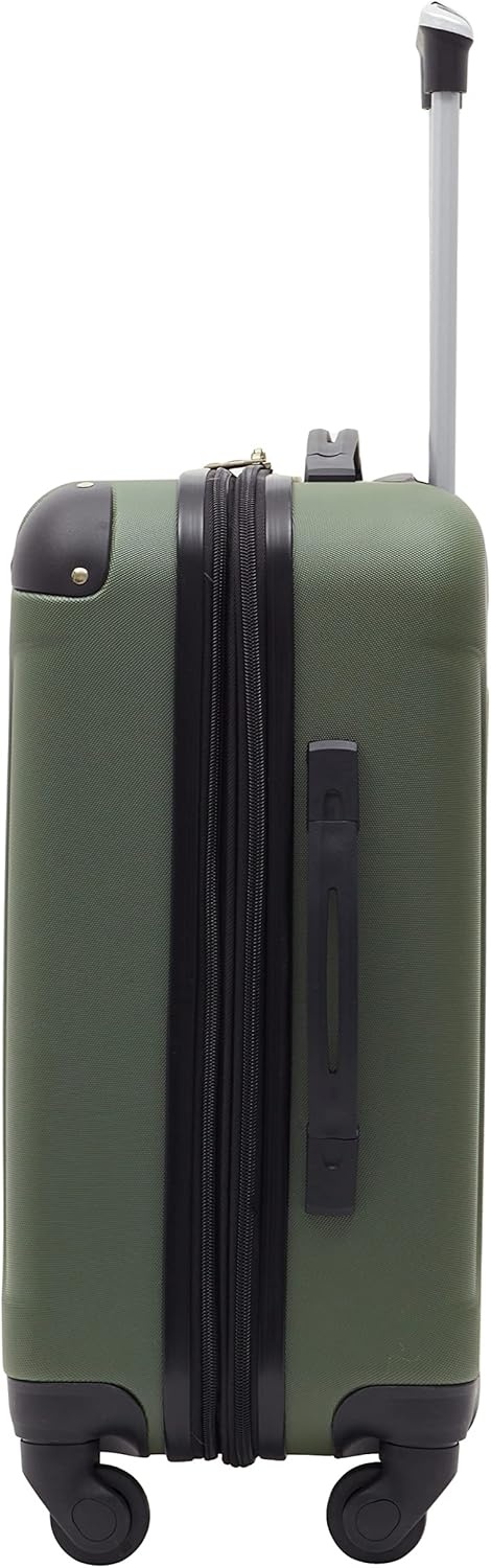 image:imageTravelers Club Chicago Hardside Expandable Spinner Luggage Apple Butter 5 Piece SetThyme Green