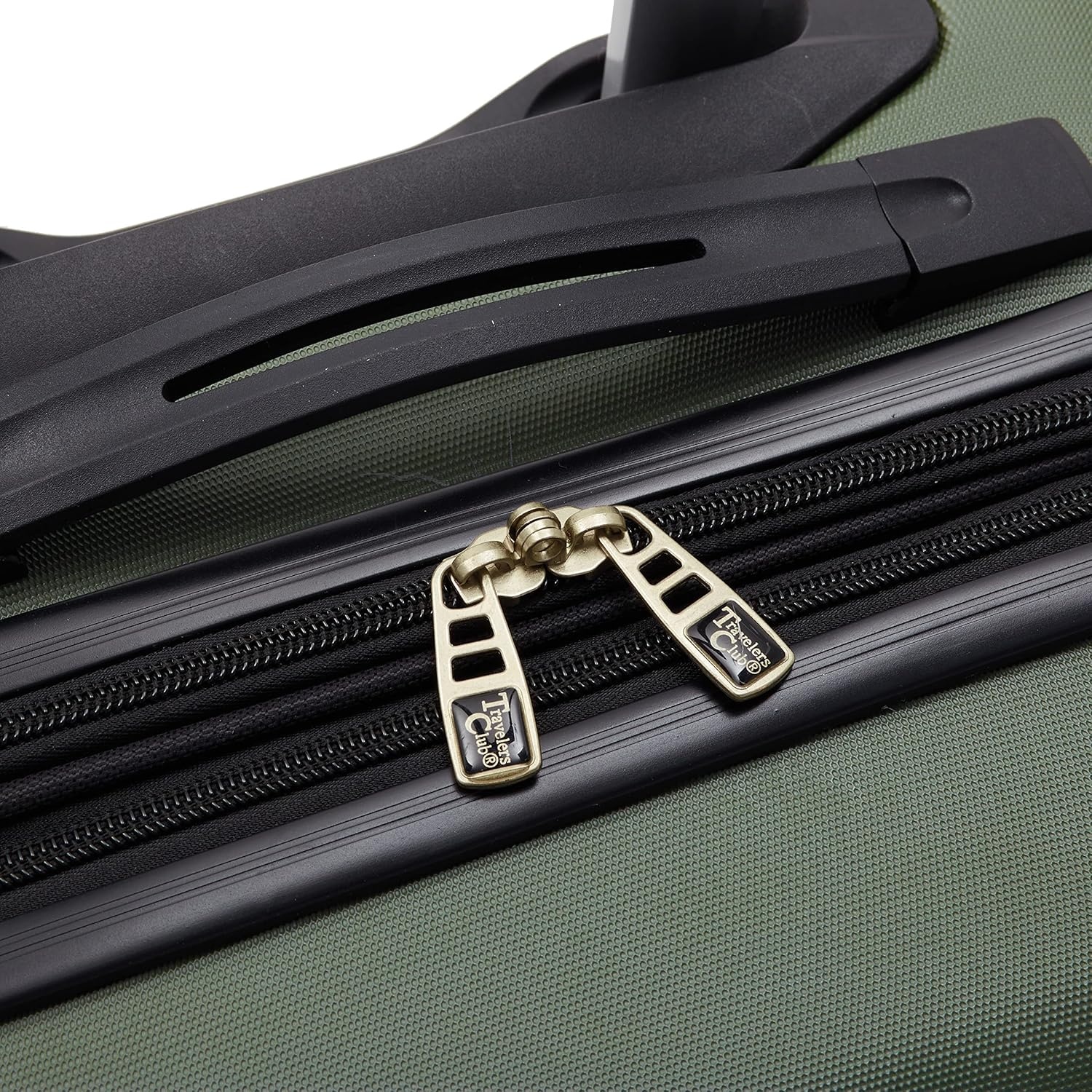 image:imageTravelers Club Chicago Hardside Expandable Spinner Luggage Apple Butter 5 Piece SetThyme Green