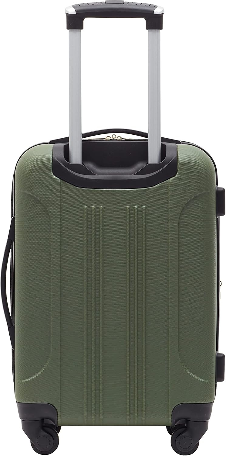 image:imageTravelers Club Chicago Hardside Expandable Spinner Luggage Apple Butter 5 Piece SetThyme Green