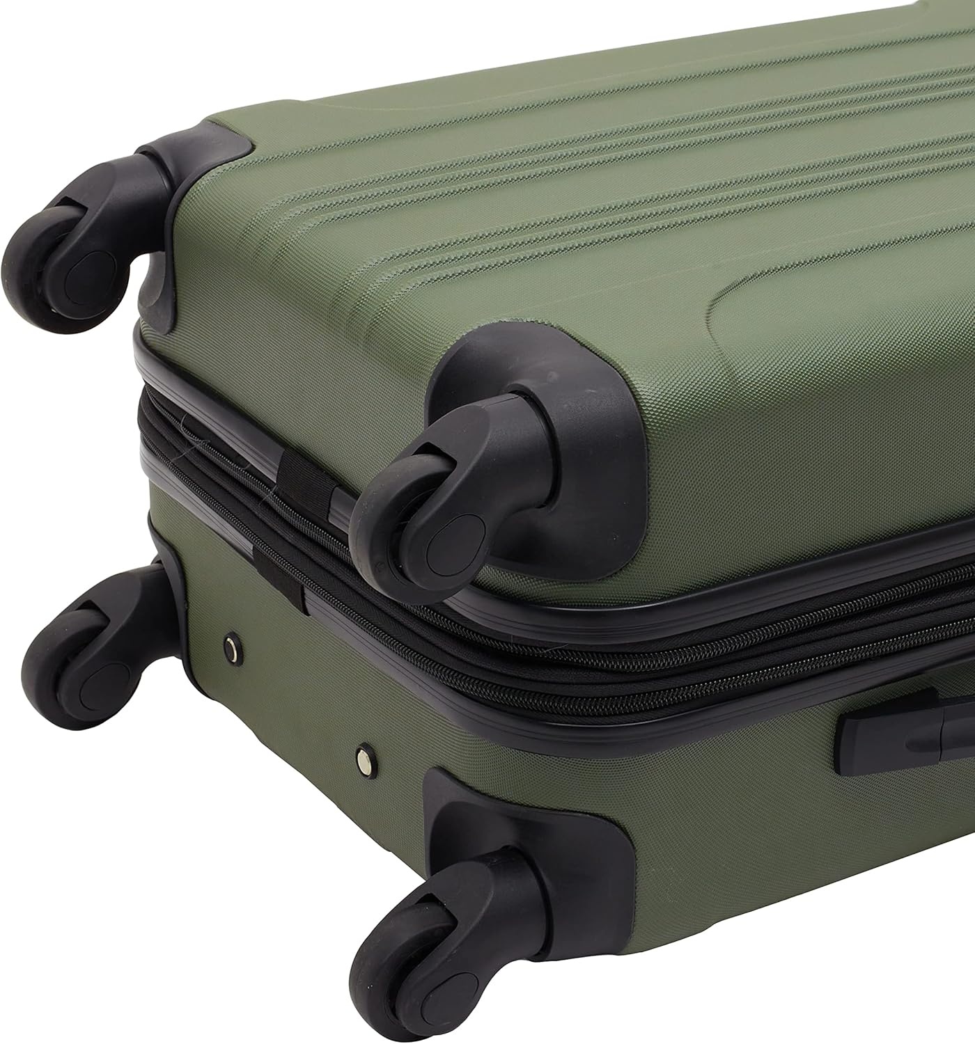 image:imageTravelers Club Chicago Hardside Expandable Spinner Luggage Apple Butter 5 Piece SetThyme Green