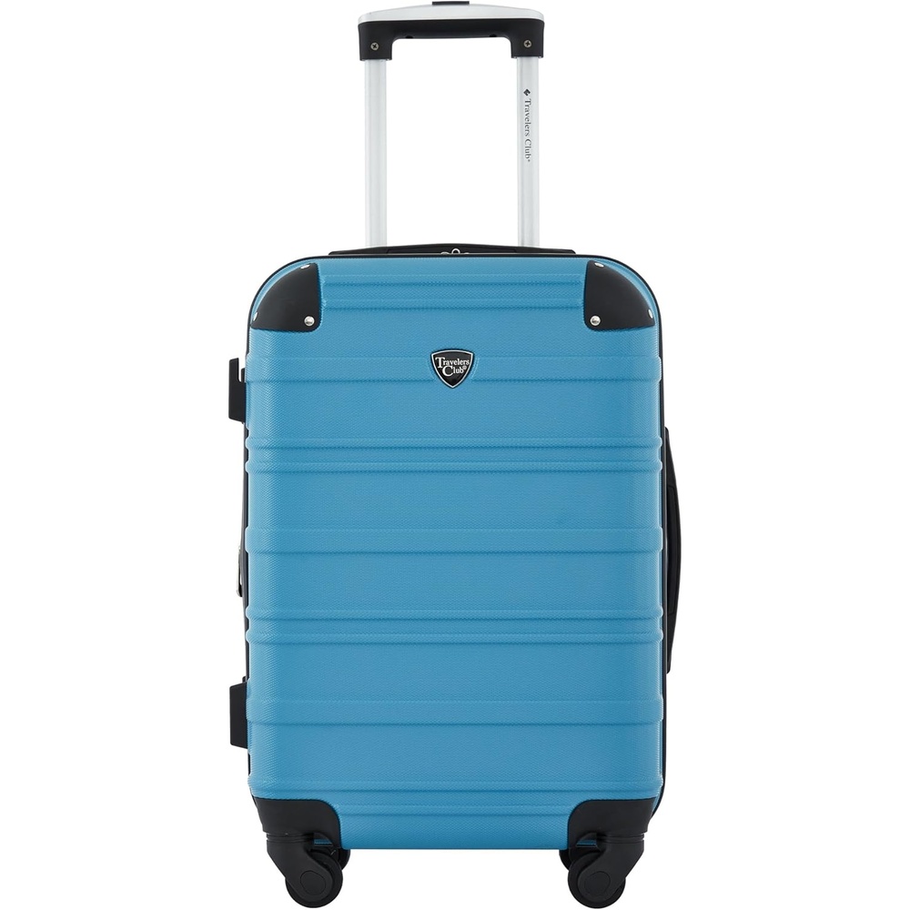 image:imageTravelers Club Chicago Hardside Expandable Spinner Luggage Apple Butter 5 Piece SetBlue Moon