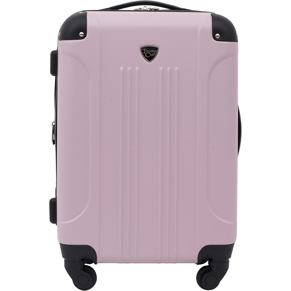 image:imageTravelers Club Chicago Hardside Expandable Spinner Luggage Apple Butter 5 Piece SetLilac