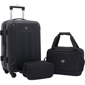 image:imageTravelers Club Chicago Hardside Expandable Spinner Luggage Apple Butter 5 Piece SetBlack