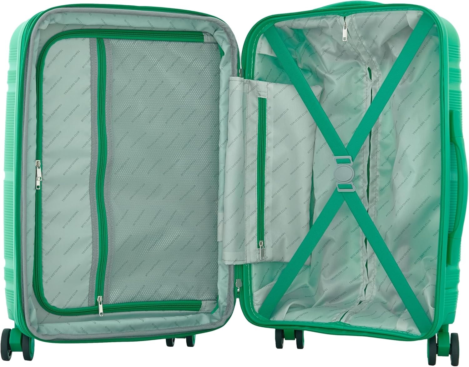 image:imageTravelers Club Astralnaut Hardside Expandable Spinner Luggage Mint 20 CarryOnMint
