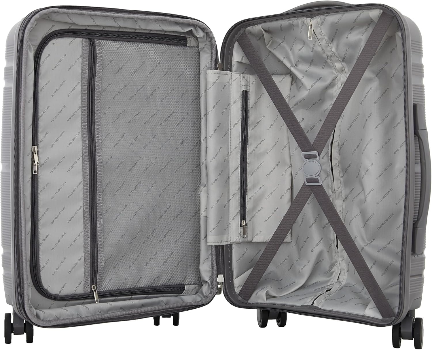 image:imageTravelers Club Astralnaut Hardside Expandable Spinner Luggage Mint 20 CarryOnQuiet Shade