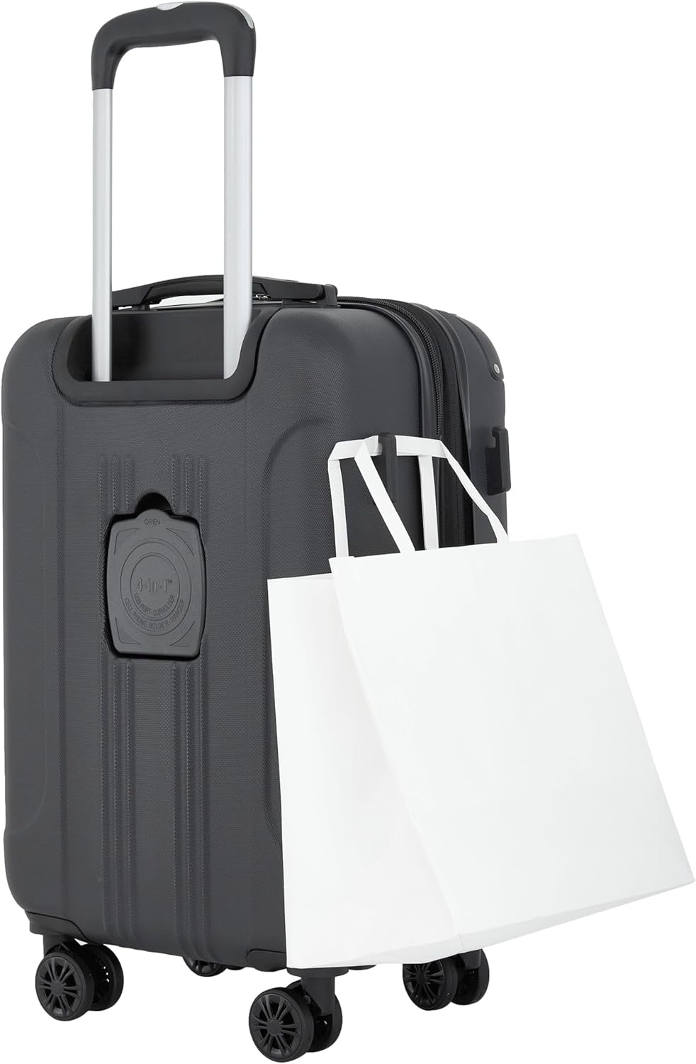 image:imageTravelers Club Chicago Plus Hardside Luggage Mauve 20 CarryOnBlack