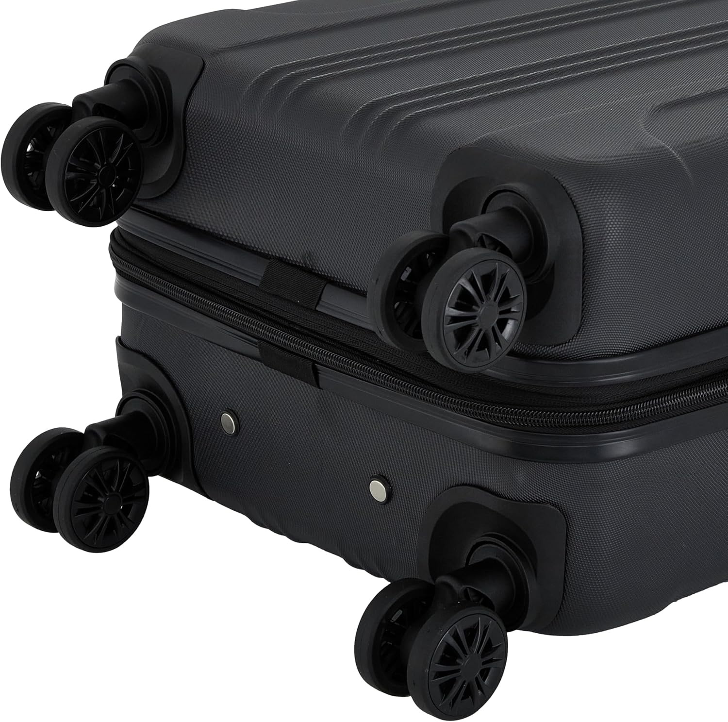 image:imageTravelers Club Chicago Plus Hardside Luggage Mauve 20 CarryOnBlack