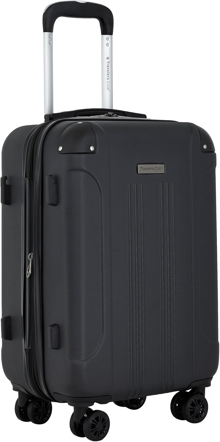 image:imageTravelers Club Chicago Plus Hardside Luggage Mauve 20 CarryOnBlack