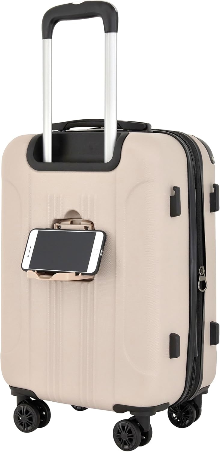image:imageTravelers Club Chicago Plus Hardside Luggage Mauve 20 CarryOnMushroom